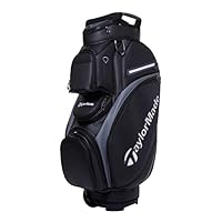 TaylorMade Golf Deluxe Cart Bag 2023, Black /Grey, Einheitsgröße