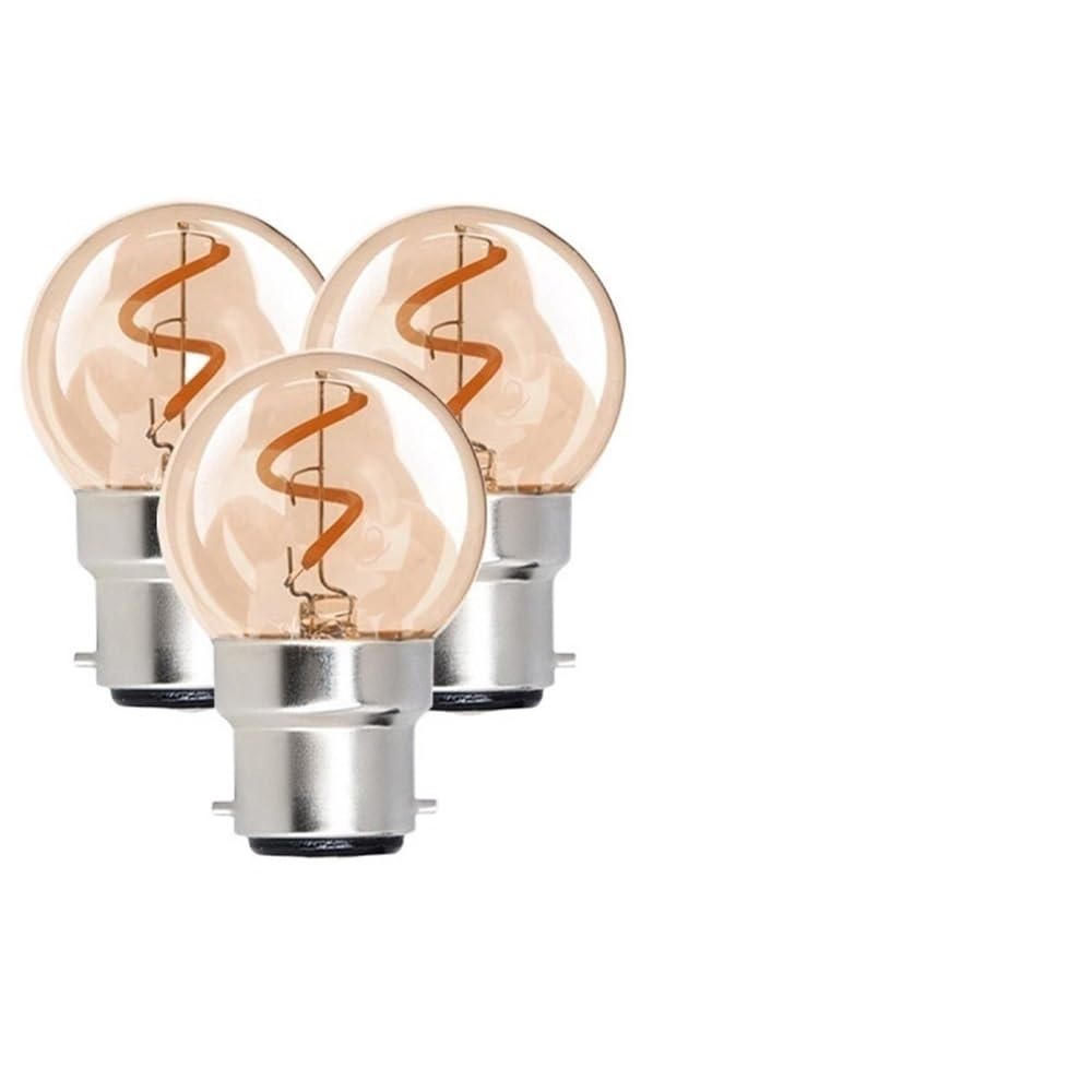 Luopan Indoor Lighting Pack of 100 LED Filament Bulb Flexible Lamp G40 AC110V 2W B22 Bayonet Retro Led