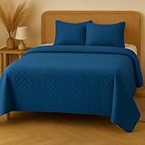 Acomoda Textil - Colcha Bouti Reversible Termosellada + Funda de Cojín 50x70 cm para Dormitorio. Cubrecama, Cama 135 cm)