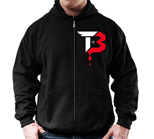 Mens MMA Fight (Tap or Bleed) Fitness Training Zipper Hoodie