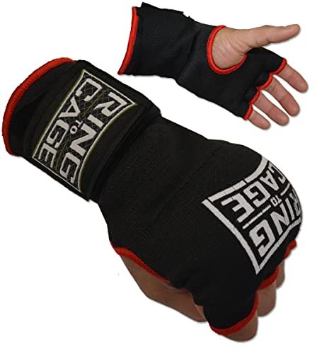 Ring to Cage Quick GelTech Handwraps for Boxing, MMA, Muay Thai, Krav MAGA (Small/Medium)