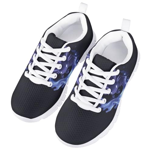 Yzaoxia Girls Running Shoes Athletic Walking Shoes for Kids Mesh Sneakers Lace Up Footwear for School Gym Size 11-Size 52