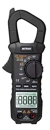 Metravi DT-725 TRMS AC/DC Digital Pocket Clamp Meter upto 600A with Auto Ranging