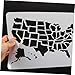 Tofficu Design Decorating Stencil for Walls USA Map Template Reusable for Home Decor Easy to Use Airbrush Tool for Projects