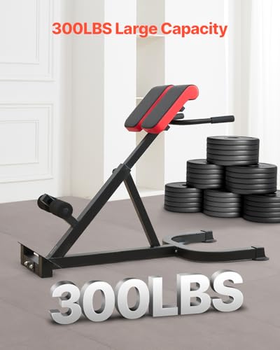 VEVOR römischer Stuhl Hyperextensionsbank 136 kg belastbare verstellbare Extensionsmaschine, Multifunktions-Trainingsgerät für Bauchmuskeltraining, Fitness-Hantelbank für das Heim-Fitnessstudio – Bild 4