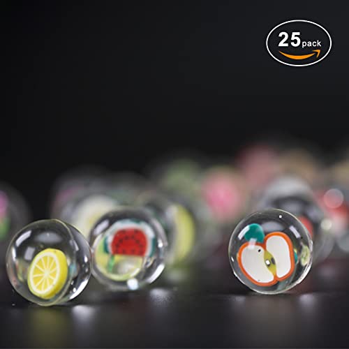 Flummis,Flummies für Kinder,Gummibälle,Vergnügungspark Spiel Spielzeug Hüpfball Gummi Hüpfball Kindergeburtstag Gummibälle Gastgeschenke Transparent Fruchtstil 25St Cover