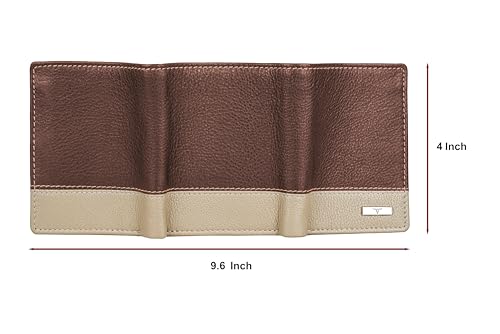 Image of URBAN FOREST Travis Redwood /Sand Leather Wallet for Men