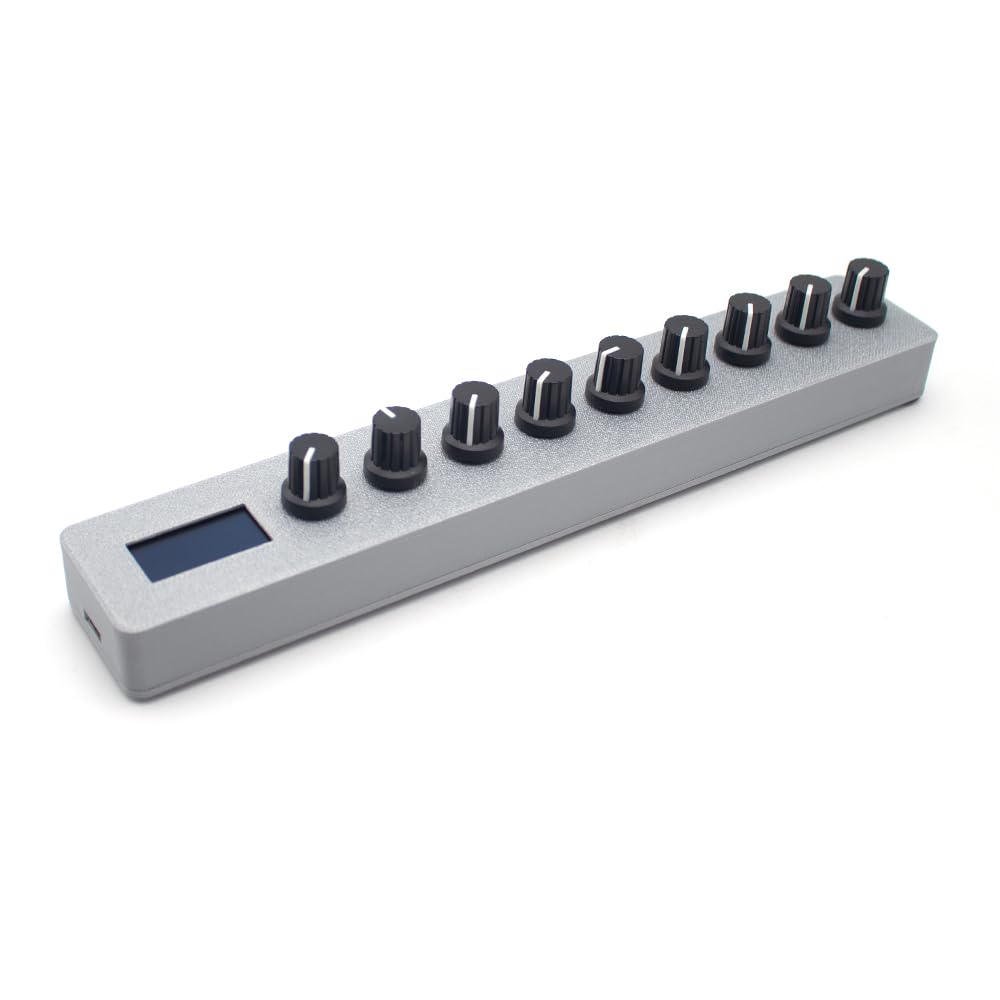 Toplionace Controlador Midi EM-K9 Knob: Pantalla Digital, Mapeo de Host, Control de Sintetizador.