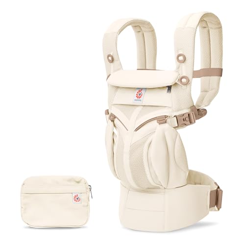 Ergobaby Mochila Portabebé Ergonómica Omni Classic Mesh 4-Posiciones de Porteo, Porta Bebe con Soporte Lumbar, Luminous Ivory Ergobaby Mochila Portabebé Ergonómica Omni Classic Mesh 4-Posiciones de Porteo, Porta Bebe con Soporte Lumbar, Luminous Ivory