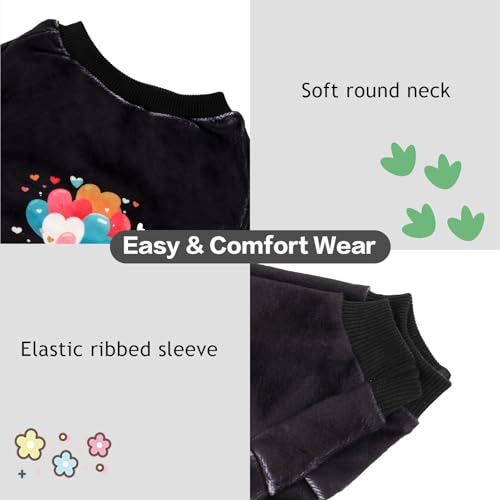 Image of CuteBone Soft & Stretchy Dog Pajamas Charlie - Cozy Pet Jammies Breathable Jumpsuit for Small Dogs - All-Season Comfy Outfit Easy-On Pullover Design - Keeps Pets Warm & Comfortable P339M