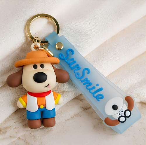 Image of Cute 3D Keychain | Keyring & Quirky Bag Charm | Hard Silicone, Unbreakable | Travel Essential | Kids Friendly | Strap & Bag Hook