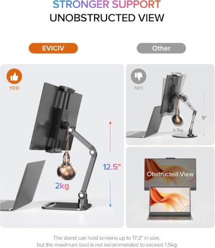 EVICIV Portable Monitor mit Klappständer 15.6" 125%sRGB 3000:1 Matt EyeCare – Ansicht 4