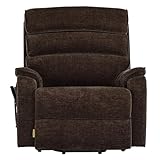 DYNOX 500lbs Big Man Lift Chair, Extra Large Wide Oversized Tri-Motor Power Lift Recliner for Elderly with Heat & Massage (9398, Chenille, Brown)