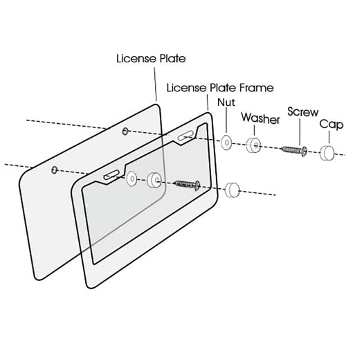 Palm Tree License Plate Frame,Beach License Plate Frame,Hawaiian License Plate Frame,Cute License Plate Frames For Women,Chrome License Plate Frame #TOP4