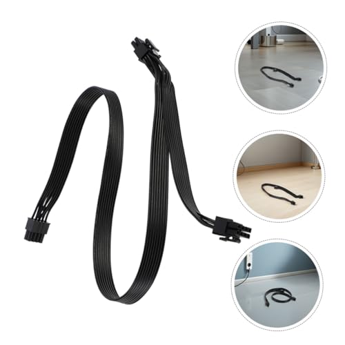 Cable de alimentación PCIe divisor de pines macho extensor flexible para GPU y fuente 5
