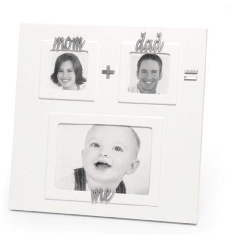 Amazon.com : Mud Pie Baby Mom + Dad = Me Large White Equation Frame ...