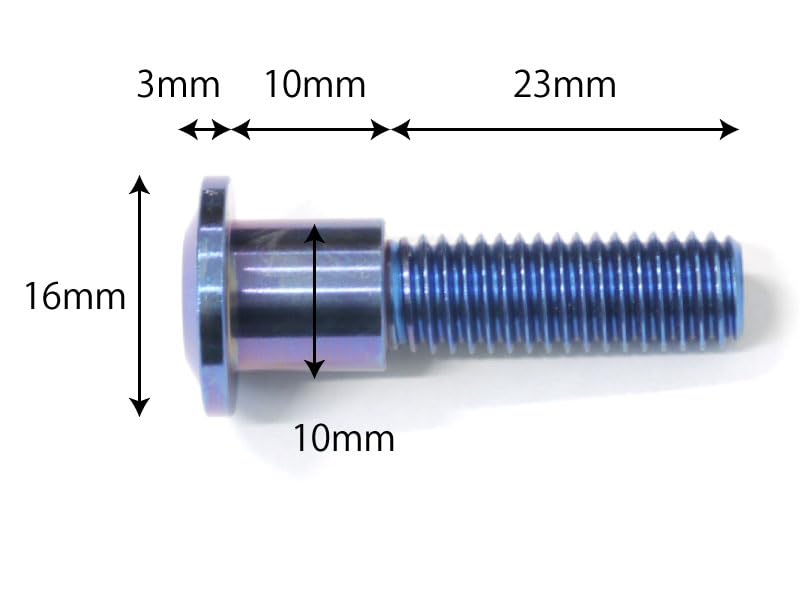 GSX400S カタナ専用 64チタン合金製 前後ブレーキディスクボルト 14本