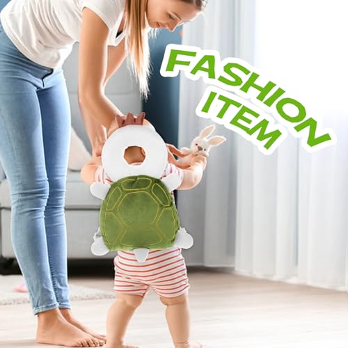Image of Pucmaoci Baby Toddler Head Protector, Baby Head Protection Backpack, Adjustable, Lightweight and Breathable, Turtle
