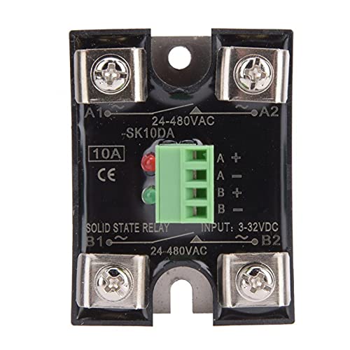 Relais à semi-conducteurs SSR 24-480VAC SK25DA double canal DC-AC 25A monophasé