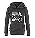 Produktbild Comedy Shirts - Survival kit Anker - Damen Hoodie - Schwarz / Weiss Gr. S