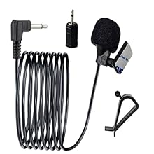 Aftermarket microphone works with most car radios with 3.5mm Mic input. This microphone also works with most Pioneer car radios with 2.5mm input, as the 3.5mm female to 2.5mm male adapter. 3.5mm / 2.5mm Universal Car Radio Replacement Microphone Comp...