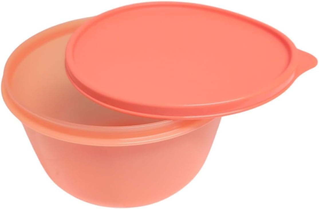 Tupperware Summer Drops miska z pokrywką, zabezpieczona przed wyciekiem, krople świeżości Clarissa, pojemnik na żywność, kolor pomarańczowy, 2,0 l, 2000 ml