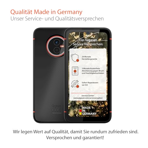 Gigaset GX4 Outdoor Smartphone 4G - Baustellenhandy - staub- & wasserdicht IP68, 6,1' HD+ V-Notch...