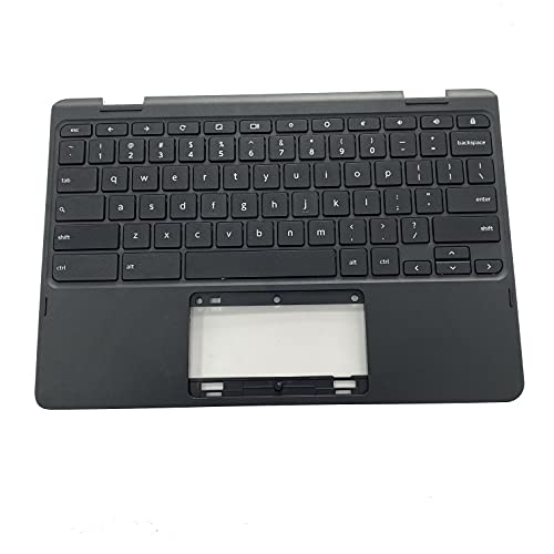 F-HONG ELECTRONIC CO Replacement for Lenovo 1st Gen 300E Chromebook Type 81H0 Laptop Upper Case Palmrest Keyboard Assembly Part 5CB0Q93995 Top Cover Black, 11 inch