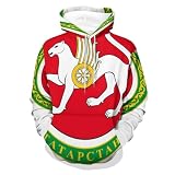 Sudadera Con Capucha Para Hombre Con Emblema Nacional De La República De Tartaristán,Cómoda Sudadera Con Capucha Para Hombre,Sudadera Casual Con Cordón,Sudaderas Con Gráficos Geniales Con Bolsillos