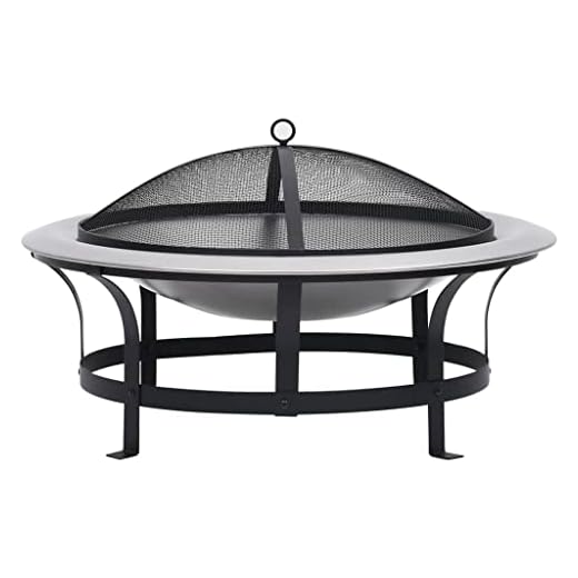 Outdoor Fire Pit with Grill 76 cm
