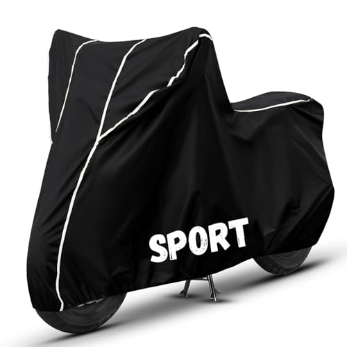 Image of Bike Cover for Sport 100% Waterproof, Dustproof & Scratch Resistant| Fully Bottom Elastic UV Resistant Heavy Duty Body Cover | All Weather Outdoor Use