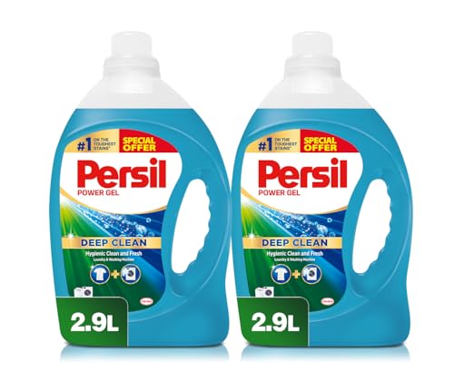 Persil Power Gel Liquid Laundry Detergent Low Foam Universal for All Washing Machines 5.8L