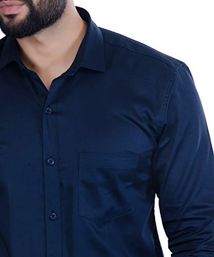 Image of FIFTH ANFOLD Men's Solid Slim Fit Shirt