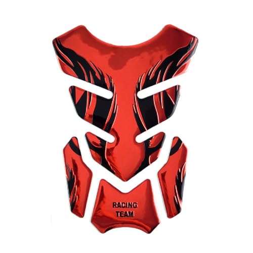 TNSRAY Tankaufkleber, Tankpad Motorrad Tankschutz, Tankpad Tankschutz Tankaufkleber für Motorrad Farbe, Aufkleber Pad für Motorrad Tank, Universell Tankaufkleber Wasserdicht Lackschutz, Rot