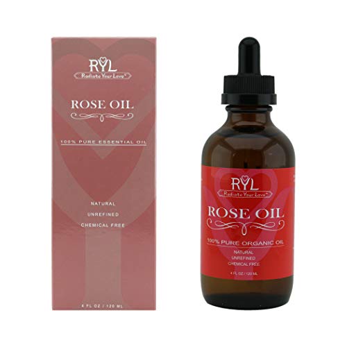 Radiate Your Love Rose Essential Oil, Large 4 Fluid Ounce, 100% Pure Therapeutic Organic Grade, Aromatherapy, Relaxation, Skin Therapy, Perfume & Diffusers #TOP2