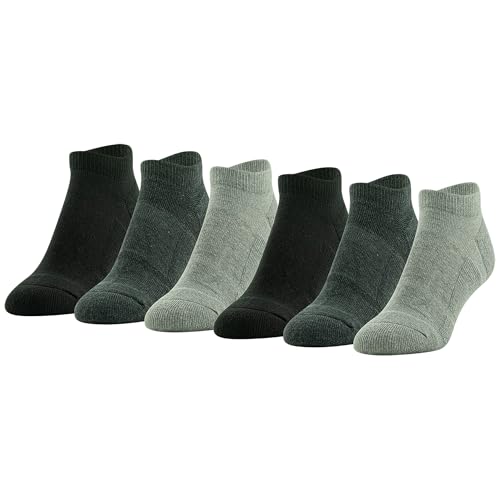 GOLDTOE Women's Fit Tec Cushion No Show Socks, 6-Pairs