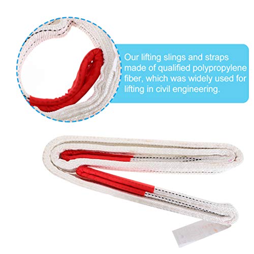 UKCOCO 2 Pcs Cintas da Eslinga de Levantamento Resistente 2 Toneladas de Capacidade Web Eslinga de L