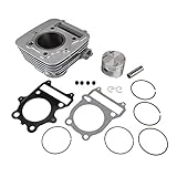 NICECNC 72mm Engine Cylinder Kit Piston Piston Assembly kit Compatible with Suzuki GZ250, DR250S DR-250S DR 250S - Years 1982 1986 1987, GN250E GN-250E GN 250E - Years 1982 1991, See Fitments