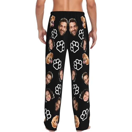 Custom Pajamas For Men Boyfriend Personalized Pajamas Pants Funny Customized Pj Pants With Face Pajama For Men Women Dog Pet4