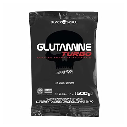 Glutamine Turbo - 500G Refil sem Sabor - Blackskull, Black Skull