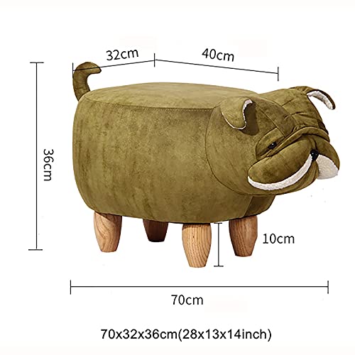 Tabouret à langer pour chaussures Shar Pei avec rangement intégré