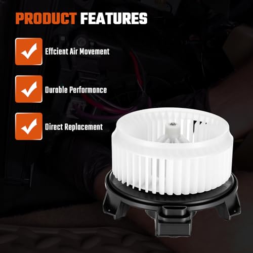 Image of 700203 HVAC Blower Motor Front Fit for Dodge Ram 1500 2500 3500 2007-2018,Compatible with Honda CR-V Accord Pilot Odyssey 2007-2017,fit for Jeep Patriot & Wrangler 2008-2016