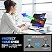 JEAPKA Magnetic Laptop Privacy Screen Filter 15.6 inch for 16:9 Widescreen Computer Monitor, Removable Anti Blue Light Privacy Shield, Anti-Glare Protector