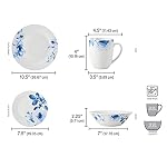 Fitz and Floyd Bloom 32-Piece Dinnerware Set, Service for 8, Bloom Pattern Fitz and Floyd Bloom 32 Piece Dinnerware Set Service for 8 Bloom Pattern
