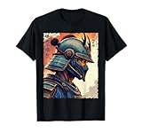 Vintage Samurai Warrior in Blue Armor