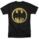 Popfunk Batman Bat Signal Unisex Adult T-Shirt - Black - Medium