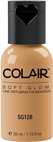 Dinair Airbrush Makeup Foundation | Honey Beige Sg128 | Soft Glow: Matte Finish | Size 1.15 oz.
