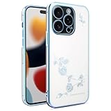 YANJIEER Funda Diamante para OPPO K13 Turbo Pro / K13 Turbo Carcasa Floral Brillante con Strass, Fina de Silicona TPU, antigolpes, protección cámara, Compatible con Carga inalámbrica para Mujer Azul YANJIEER Funda Diamante para OPPO K13 Turbo Pro / K13 Turbo Carcasa Floral Brillante con Strass, Fina de Silicona TPU, antigolpes, protección cámara, Compatible con Carga inalámbrica para Mujer Azul