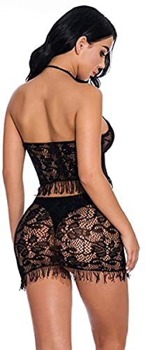 Vrouw Erotische Kleding Lingerie Voor Dames Sexy Lingerie Set Sexy Kanten Lingerie Voor Dames Transparante Pyjama - Afbeelding 5