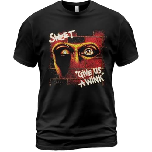Bild: Cotton T-Shirt The Sweet Give Us a Wink Album Tee Brian Connol Steve PriestBlackXL f�r 18,98 EUR bei amazon.de